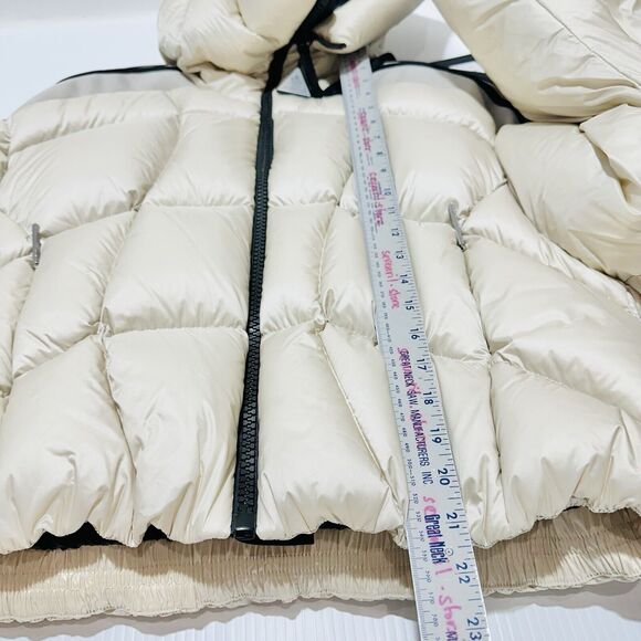 Moncler X Adidas Fusine Short Down Jacket 0/ S White/Ivory Full Zip NWT $2155 - Picture 13 of 14
